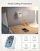 LENCENT USB Plug Charger UK with 1 Type C and 3 USB Ports, 1 Way Socket Extension, 5-in-1 USB Outlet Plug Extender for Household Appliances, iPhone, Smartphone Tablets, Ideal for Home Office Bedroom

