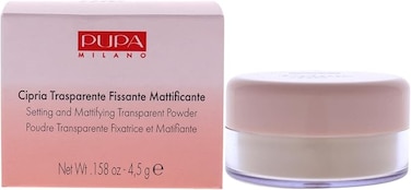 PUPA Milano Prime Me Loose Powder 001 Translucent - Lightweight Mineral Finishing Powder Formula to Brighten and Blur Oily Skin - Erases Pores and Removes Excess Shine - Cake and Flake-Free - 0.1 oz