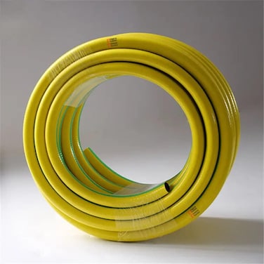 RACO Heavy Duty Garden Hose Yellow Hosepipe for Gardening Watering All-Weather Flexibility Made in Italy (1/2 INCH 50 M)