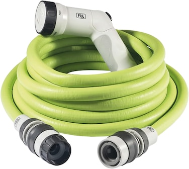 Fitt Ikon 15m Garden Water Hose &ndash; Expandable, Compact, Lightweight, and Ready to Use with Power Gun (Lime)