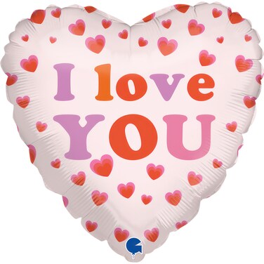 9" I Love You Foil Balloon 10ct