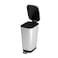Keter Chic Bin S - Steel 10L with Removable Inner Bucket and Foot Pedal - Modern Design and High-Quality Plastic