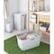 Keter Chic Basket Mosaic Design 45L - Large Laundry Basket with Ergonomic Handles and Ventilation Slits