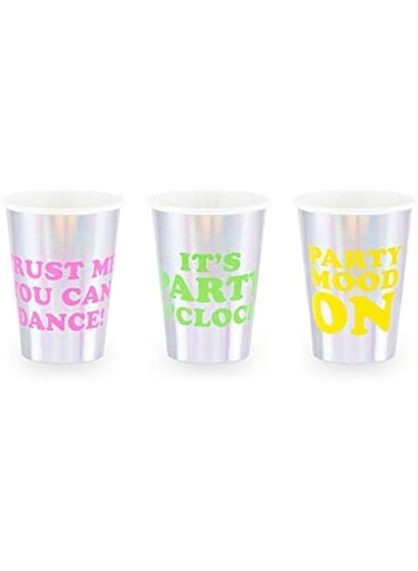 PartyDeco Holographic Cups