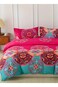 Home Queen size 6 piece:1 Duvet cover - (200*230cm); 1 Flat sheet - (230*250cm); 4 Pillow covers - (50*75cm). duvet cover set with mandala design