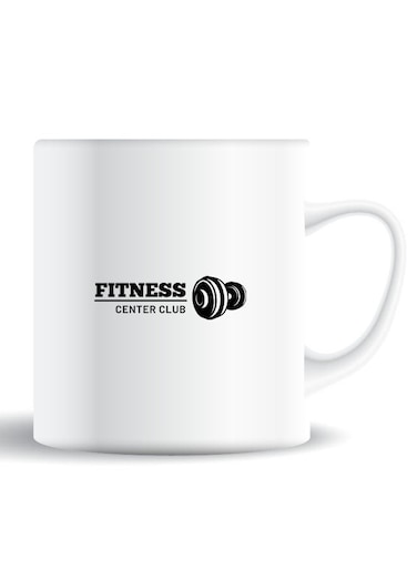 Premium Quality Two Sided Printed Coffee Mug Tea Cup Fitness Club For Home Office, Kids Men Women