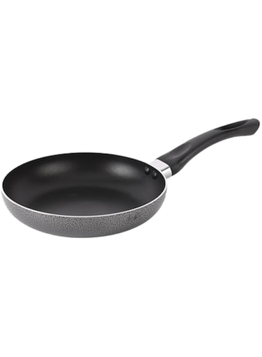 Royalford 28 CM Aluminum Fry Pan- RF11860  Strong Aluminum Body With Non-Stick Coating And Bakelite Handle  Compatible With Hot Plate, Halogen, Ceramic And Gas Stovetops  Perfect For Frying, Sauting