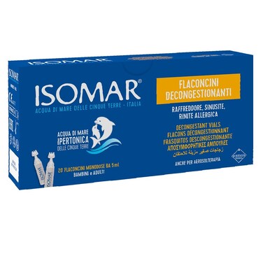 Isomar Nose Decongestant Vials, Pack of 5ml x 20's