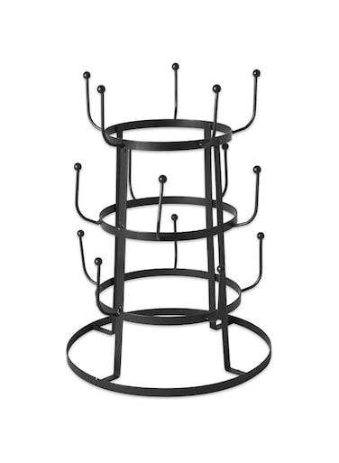 Dii Metal Kitchen Storage Collection 3-Tier Mug Tree Stand, 9.5X12.75", Vintage Black