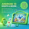 Telzeal P801 Kids Tablet Green 8 Inch HD (1280x800) Android 13, 8GB RAM 512GB Storage, Dual SIM, 5000mAh Battery, 5MP+8MP Camera, Shockproof EVA Case with Handle (Purple)