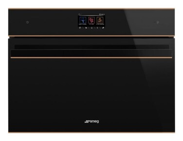 Smeg Dolce Stil Novo Aesthetic Built-In Combi Microwave Oven, SO4604M2PNR