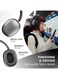 Cellularline MAXI3 Wireless Over-Ear Headphones, Active Noise Cancellation, USB-C Charging, Black