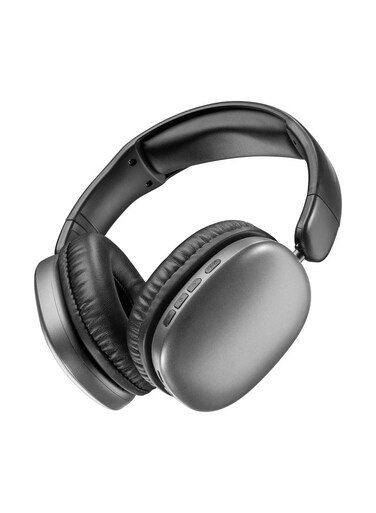 Cellularline MAXI3 Wireless Over-Ear Headphones, Active Noise Cancellation, USB-C Charging, Black