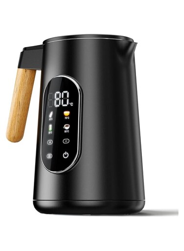 CONOYAR Electric Kettle 2200W Fast Water Boiler, 1.7L Kettle Stainless Steels With Temperature Control For LED Touch Screen, Double Wall Anti Scald Water Heater 2H Keep Warm For Home