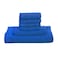 MAXQON 6-Pieces Towel Set - 100% Cotton 600 GSM, 1xBath Towel(70x140cm), 1xHand Towel(45x75cm), 4xFace Towel(30x30cm), Highly Absorbent Super Durable, Color-Blue