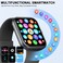Smart Watch for Men Women, 1.96"HD Smartwatch Answer/Make Calls, Fitness Watch with Heart Rate Sleep Monitor, 113+Sports Modes, Step Counter IP68 Waterproof, Activity Trackers for IOS Android Black