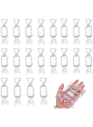 20Pcs Small Plastic Jewelry Box Container With Lid,Plastic Storage Box&amp;Pouch Organizer for Jewelry