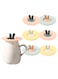 6pcs Silicone Cup Lid, Rabbit Dust Seal Cup Lid, Hot Cup Lid, Silicone Drink Cup Lid