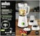 Braun PowerBlend 1 Jug Blender 500W, 1.5 L Capacity, TriAction Technology, 2 Speeds + Ice crush/pulse function. 2 Mill for grinding &amp; chopping, Plastic - JB 0123