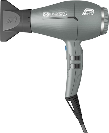 Parlux Digitalyon Professional Digital Hair Dryer With Negative Ions. Very Light And Powerful. Made In Italy (Glitter Grey)