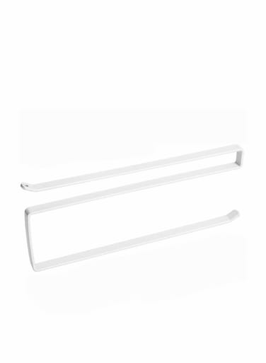 Paper Roll Holder and Towel Rack Storage Organizer for Cabinets and Countertops, Under-Cabinet Dispenser for Napkins and Kitchen Rolls