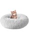Heated Cat Bed,Soft Plush Marshmallow Pet Bed for Cats and Small Medium Dogs,Self Warming Indoor Round Pillow Cuddler Calming Pet Pillow Clearance.