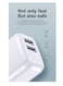 Dual Port USB-A Charger, Super Compact Wall Charger, Turbo Charge 2.4A Output UK &amp; US PIN for iPhone 14/13 Ipad Ipod Samsung Oneplus Xiaomi Huawei and More