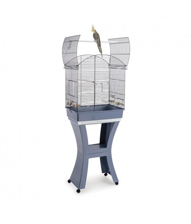 IMAC Calla Small Blue Bird Cage With Stand - Perfectly Sized Habitat for Small Birds - Size: 62 x 43 x 78 -150cm
