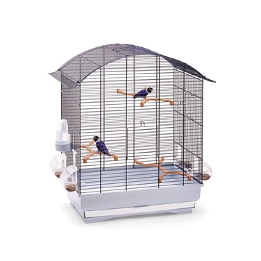 IMAC AGATA Cage for Canaries, Parakeets and Exotic Birds - BLUE (Size : 58x33x62-5cm)