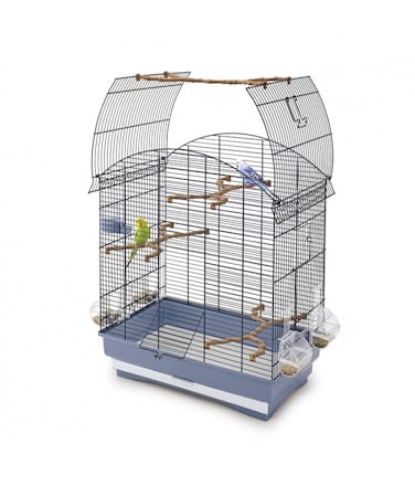 IMAC AGATA Cage for Canaries, Parakeets and Exotic Birds - GHIACCIO (Size : 58x33x62-5cm)