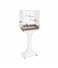 IMAC Camilla Bird Cage With Stand &ndash; Ideal Habitat for Canaries, Parakeets &amp; Small Exotic Birds Size: 50 x 30 x 57 - 129cm (White)