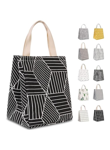 HOMESPON Printed Reusable Lunch Bag for Women, Men