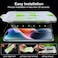 Muzz One-click Installation Screen Protector For iPhone 13 Pro Max Tempered Glass Film Cover For Iphone 13 Pro Max 5G 2021 (iPhone 13 Pro Max)