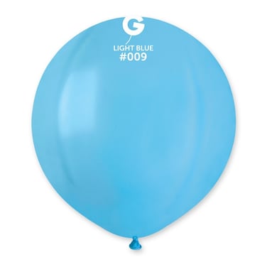 19" Standard Light Blue Latex Balloon 10Ct