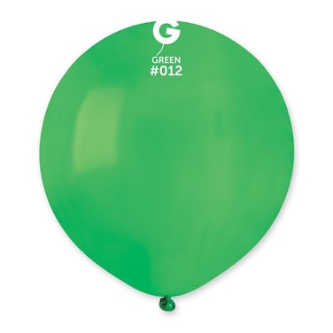 19" Standard Green Latex Balloon 10Ct