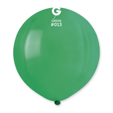 19" Standard Green Latex Balloon 10Ct