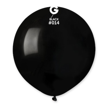 19" Standard Black Latex Balloon 10Ct