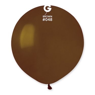 19" Standard Brown Latex Balloon 10Ct