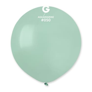 19" Standard Aquamarine Latex Balloon 10Ct