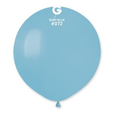 19" Standard Baby Blue Latex Balloon 10Ct