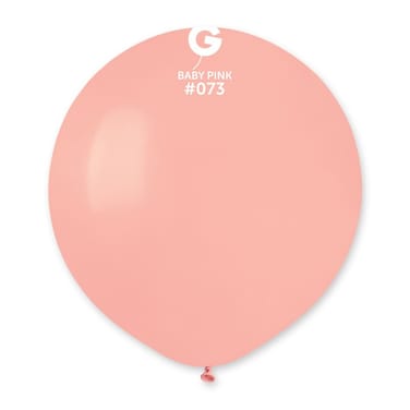 19" Standard Baby Pink Latex Balloon 10Ct