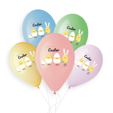 13" Happy Easter Latex Balloon 50ct