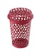 Cosmoplast 65L Round Tall Laundry Bin, Dark Red
