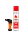 Purified Lighter Refilling Gas 200ml with Multiple Nozzle Heads &acirc;&euro;&ldquo; Universal Butane Gas Refill for Torch, Cigar, BBQ &amp; Kitchen Lighters &acirc;&euro;&ldquo; Includes 1 Bonus Refillable Lighter