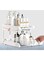 EOPTIFY 2 Tier Under Sink Organizer, White Kitchen Sink Organiser, Under Counter Storage Orgainizer, Multi-Purpose Kitchen Organizers and Storage Shelf, Transparent Shelf Organiser &amp; Storage