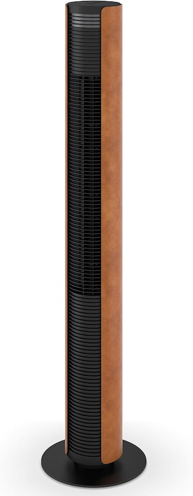 Swiss Design Tower Fan Peter with Remote Control &amp; Easy Touch Panel, Swing Mode with 3 Speed Levels, Timer &amp; Swivel Function, Slim Design Leather 2 Years Warranty + Local Support