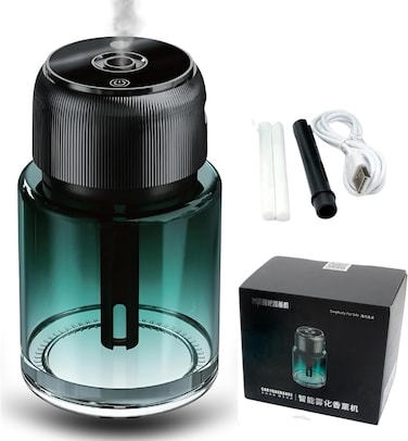 Car Fragrance Diffuser Smart Starry Projection, Air Freshner Humidifier 160ml Capacity Smart Atomizing Aromatherapy Machine, Automatic Fragrance Sprayer for Car, Home, Office