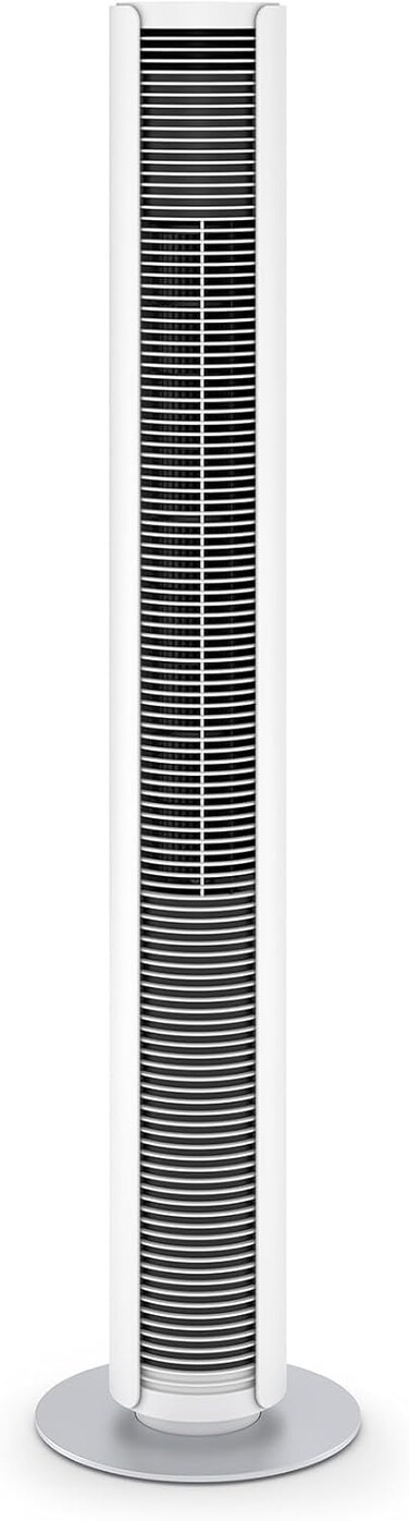 Swiss Design Tower Fan Peter with Remote Control &amp; Easy Touch Panel, Swing Mode with 3 Speed Levels, Timer &amp; Swivel Function, Slim Design White 2 Years Warranty + Local Support
