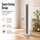 Swiss Design Tower Fan Peter with Remote Control &amp; Easy Touch Panel, Swing Mode with 3 Speed Levels, Timer &amp; Swivel Function, Slim Design White 2 Years Warranty + Local Support