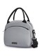 Tazweeq Insulated Lunch Tote Bag,Adjustable Shoulder, Large Capacity Lunch Bag, Double Layer Reusable Lunch Box for Office, Picnic, Leak Proof Cooler Bag（Grey）